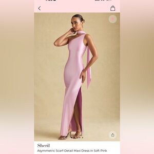 Oh Polly Sheril One Shoulder Pink Dress
